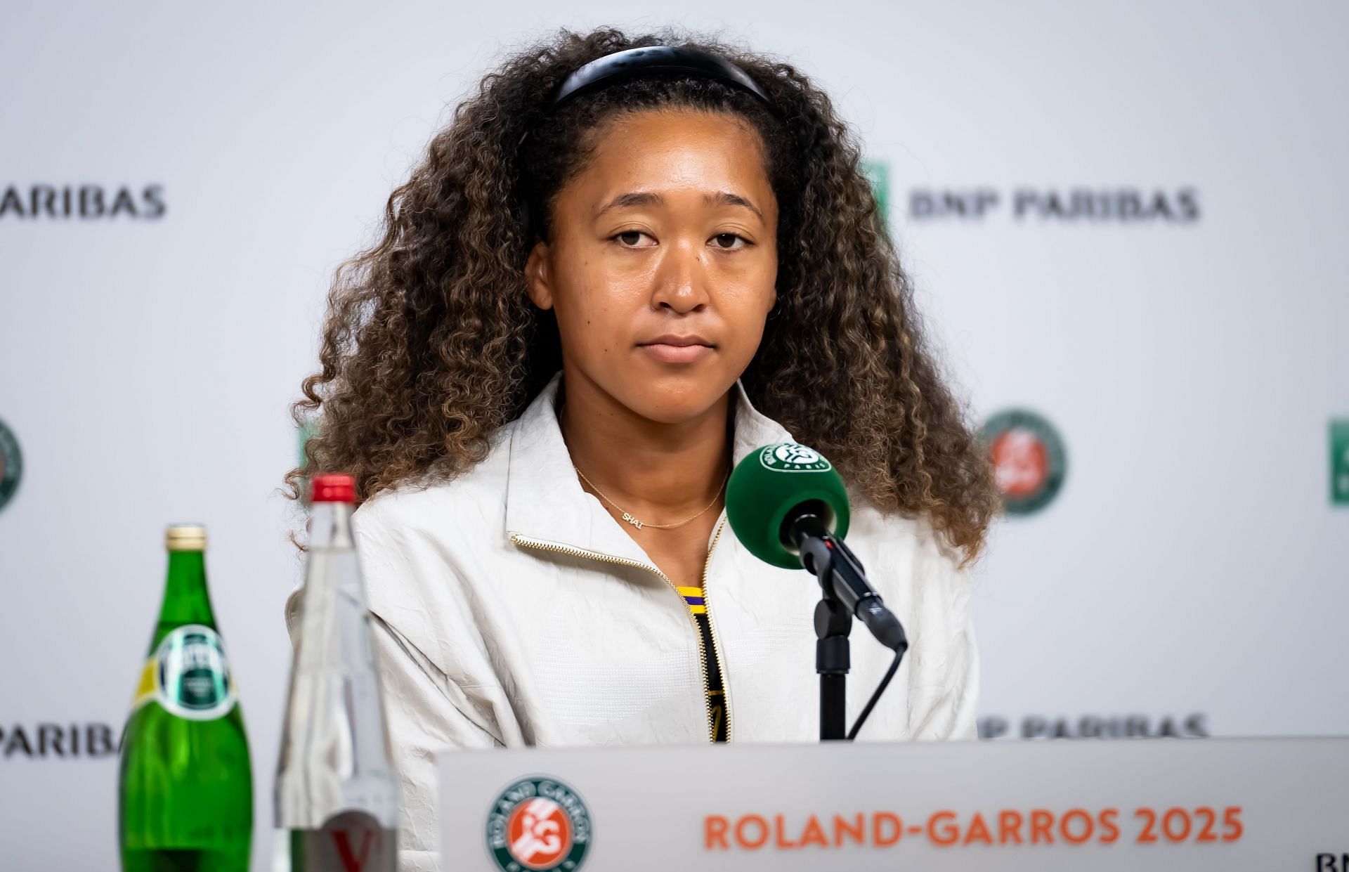 Naomi Osaka at the 2025 French Open. Image: Getty